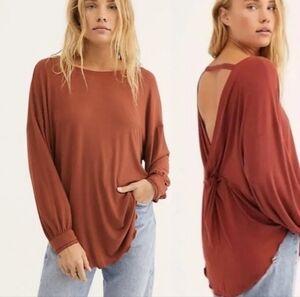 Free People Shimmy Shake Long Sleeve Top